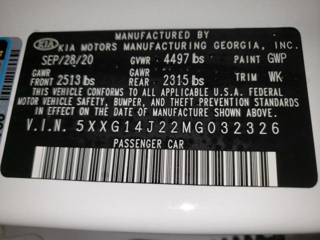 2021 KIA K5 LXS 5XXG14J22MG032326