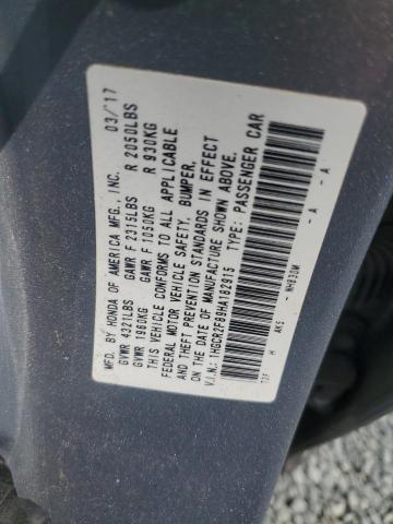 2017 HONDA ACCORD EXL 1HGCR2F89HA182915