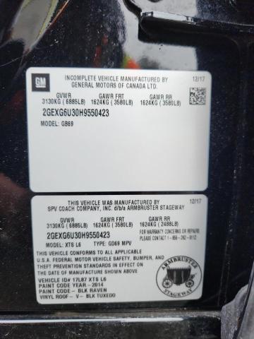 2017 CADILLAC XTS LIMOUS 2GEXG6U30H9550423