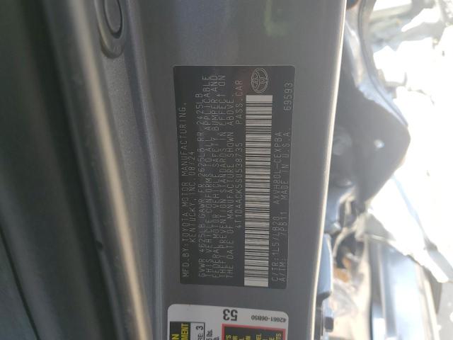 2025 TOYOTA CAMRY XSE 4T1DAACK5SU538735