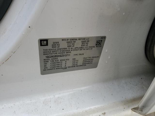 2016 CHEVROLET SILVERADO - 1GC2KUEGXGZ313711