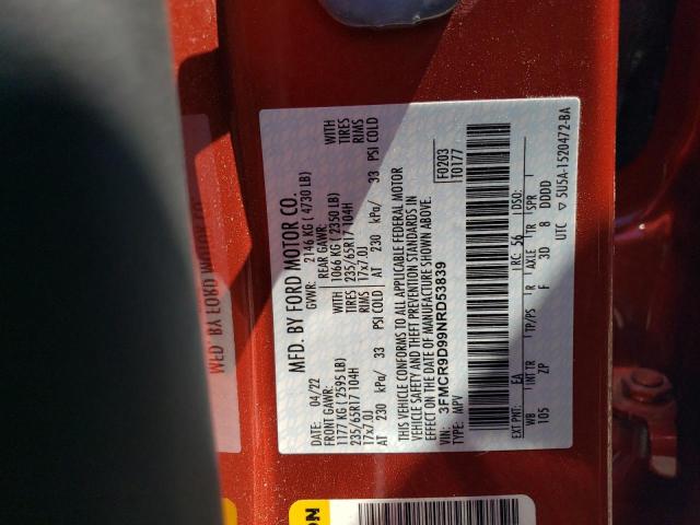 2022 FORD BRONCO SPO 3FMCR9D99NRD53839