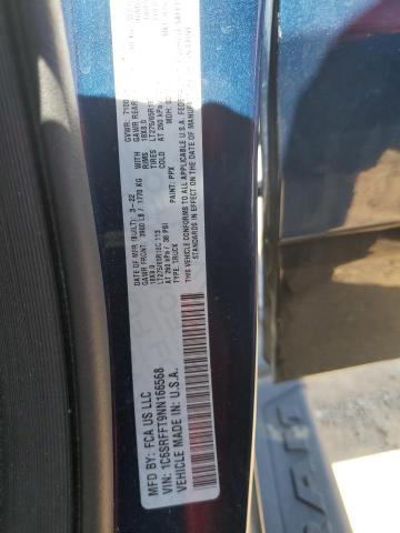2022 RAM 1500 BIG H 1C6SRFFT9NN166568