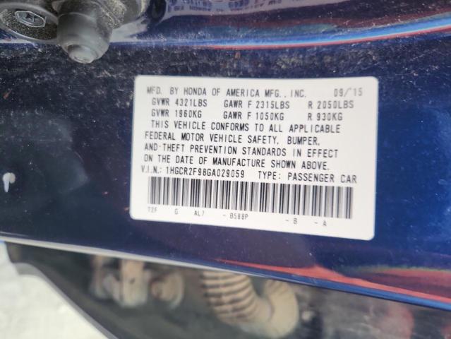 2016 HONDA ACCORD EXL 1HGCR2F98GA029059