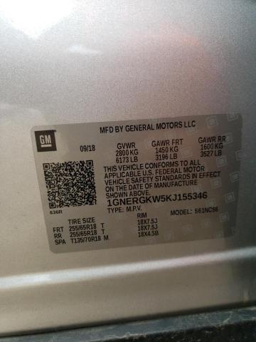 2019 CHEVROLET TRAVERSE L - 1GNERGKW5KJ155346