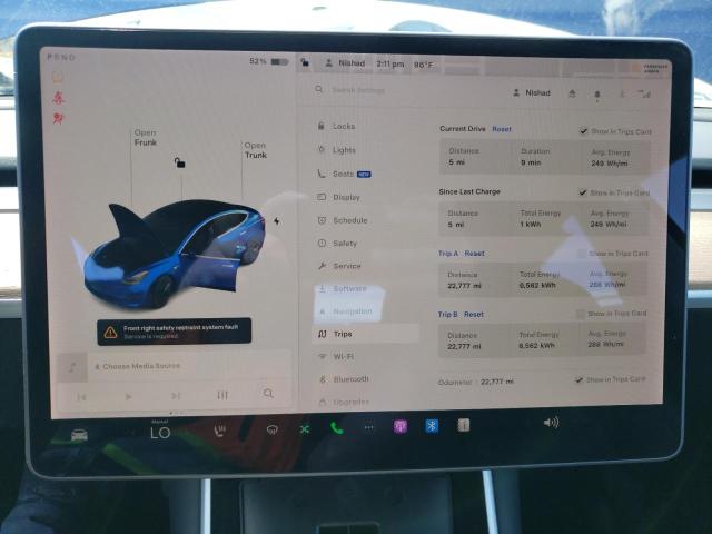 2020 TESLA MODEL 3 5YJ3E1EB4LF664838