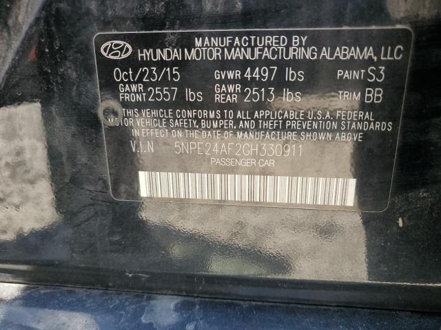 2016 HYUNDAI SONATA SE 5NPE24AF2GH330911