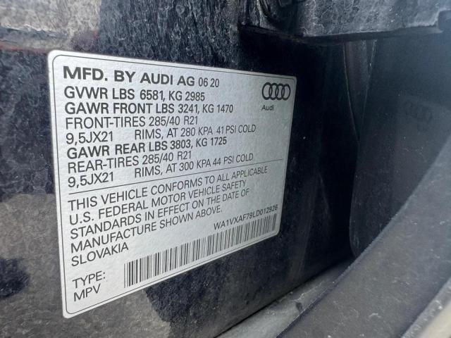 2020 AUDI Q7 PRESTIG WA1VXAF79LD012926