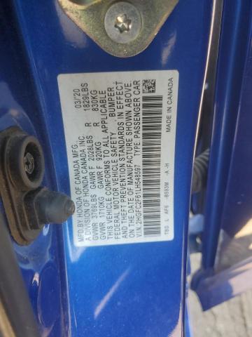 2020 HONDA CIVIC LX 2HGFC2F61LH548597