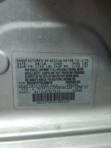 2019 NISSAN VERSA SV 3N1CN7AP7KL806610