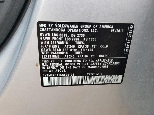 2019 VOLKSWAGEN ATLAS SEL #3301661651