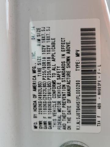2015 ACURA RDX TECHNO 5J8TB4H51FL000290