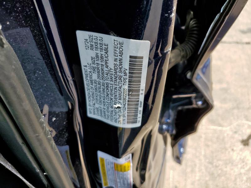 2025 HONDA PILOT EXL 5FNYG2H42SB022555
