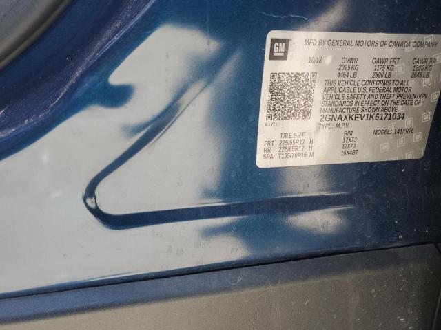 2019 CHEVROLET EQUINOX LT 2GNAXKEV1K6171034