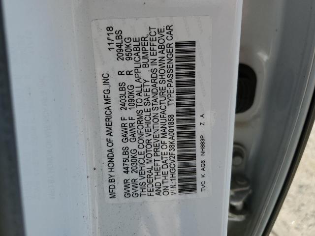 2019 HONDA ACCORD SPO 1HGCV2F38KA001858