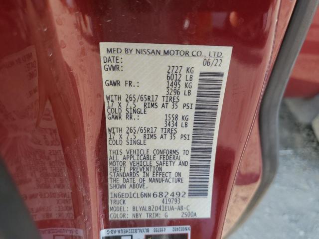 2022 NISSAN FRONTIER S - 1N6ED1CL6NN682492