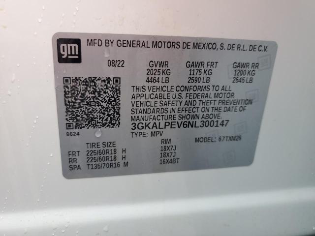 2022 GMC TERRAIN SL 3GKALPEV6NL300147