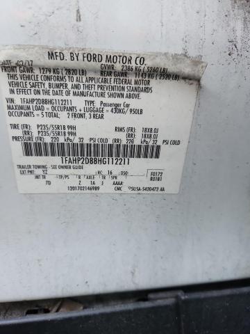 2017 FORD TAURUS SE - 1FAHP2D88HG112211