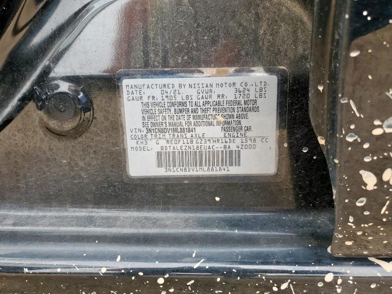 2021 NISSAN VERSA S - 3N1CN8DV1ML881841