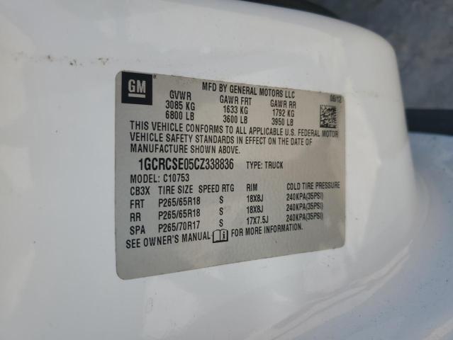 2012 CHEVROLET SILVERADO - 1GCRCSE05CZ338836