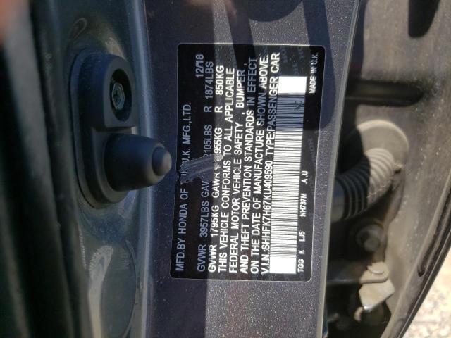 2019 HONDA CIVIC EX SHHFK7H67KU409590
