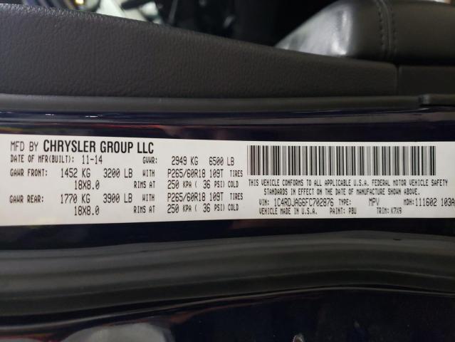 2015 DODGE DURANGO SX 1C4RDJAG6FC702876
