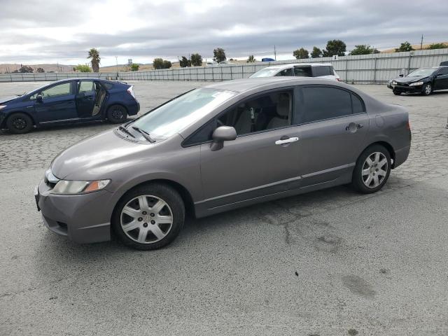 HONDA CIVIC LX 2009 gray  gas 19XFA16599E017402 photo #1