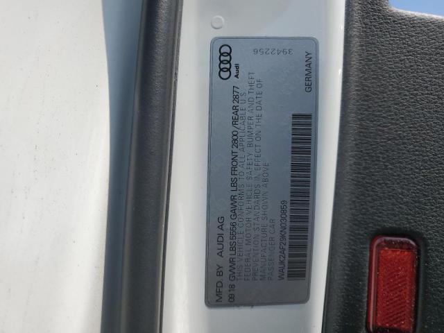 2019 AUDI A6 PREMIUM - WAUK2AF29KN030859