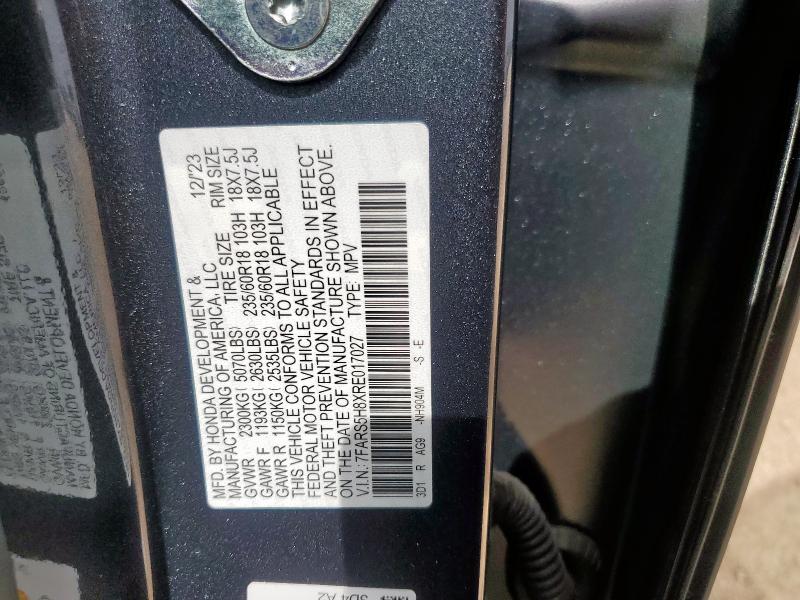 2024 HONDA CR-V SPORT 7FARS5H8XRE017027