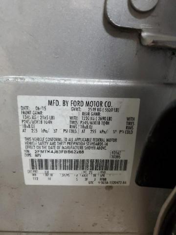 2015 FORD EDGE SEL 2FMTK4J83FBB62288