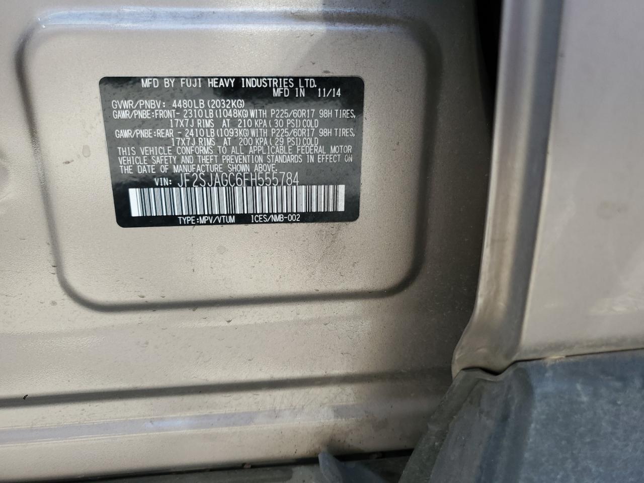 SUBARU FORESTER 2.5I PREMIUM