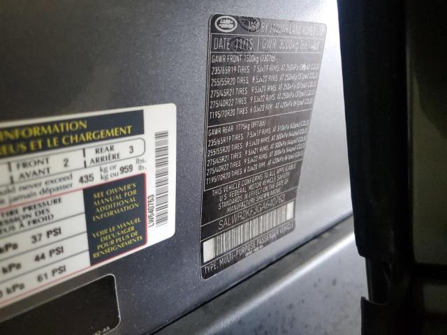 2016 LAND ROVER RANGE ROVE SALWR2KF3GA640763