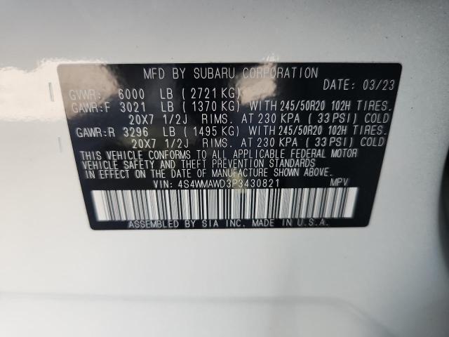 2023 SUBARU ASCENT TOU 4S4WMAWD3P3430821
