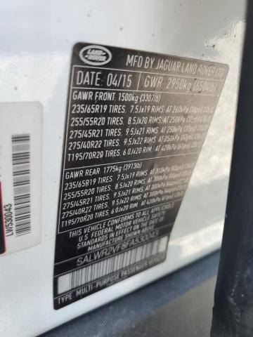 2015 LAND ROVER RANGE ROVER SPORT HSE SALWR2VF8FA530043