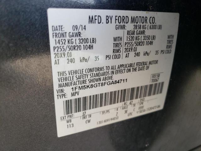 2015 FORD EXPLORER S 1FM5K8GT8FGA84711