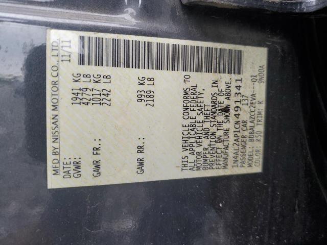 2012 NISSAN ALTIMA BAS - 1N4AL2AP1CN491341