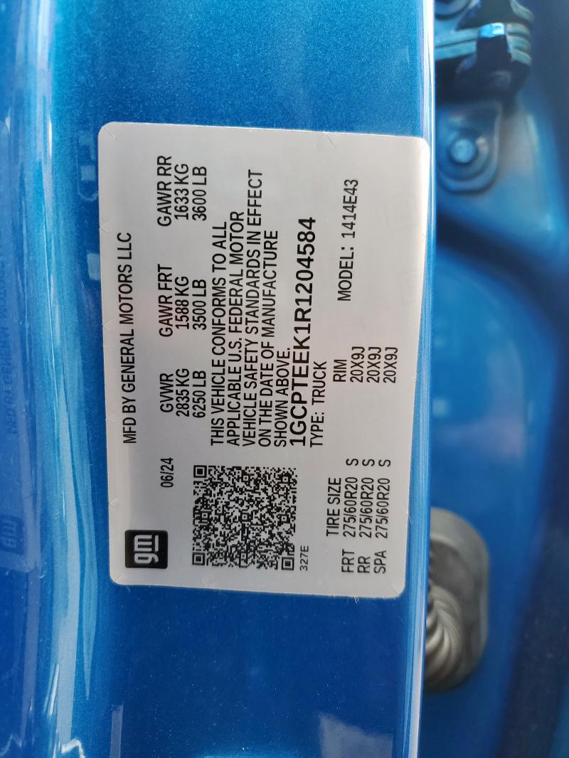 2024 CHEVROLET COLORADO T 1GCPTEEK1R1204584