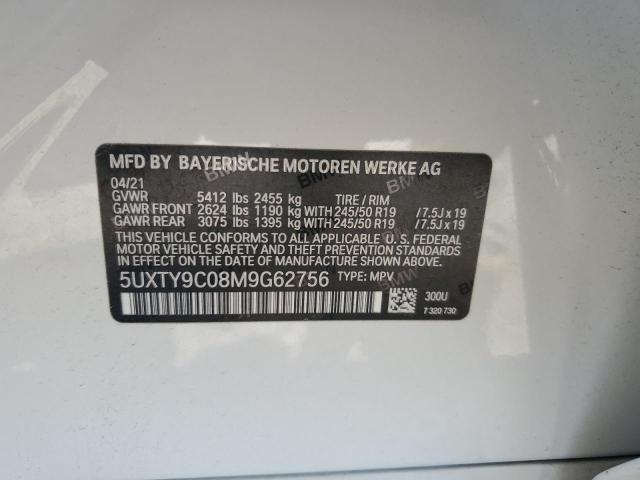 2021 BMW X3 XDRIVEM 5UXTY9C08M9G62756