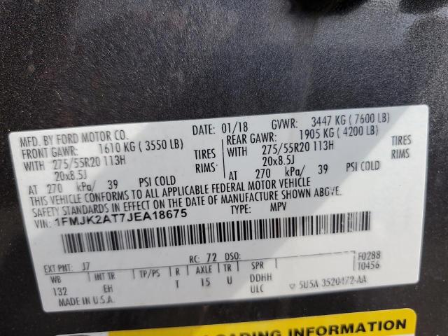 2018 FORD EXPEDITION - 1FMJK2AT7JEA18675
