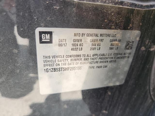 2017 CHEVROLET MALIBU LS 1G1ZB5ST5HF285186