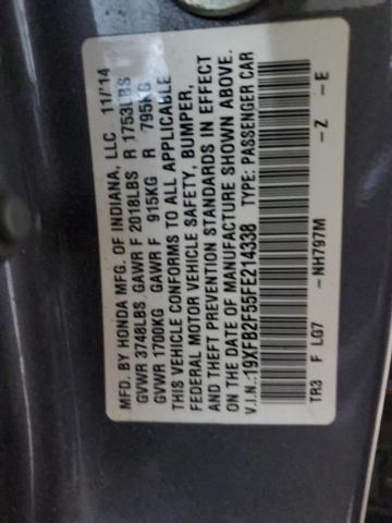 2015 HONDA CIVIC LX 19XFB2F55FE214338