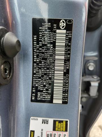 2020 TOYOTA COROLLA LE 5YFEPRAE6LP088322