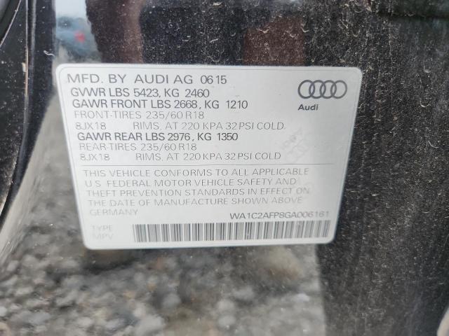 2016 AUDI Q5 PREMIUM WA1C2AFP8GA006161