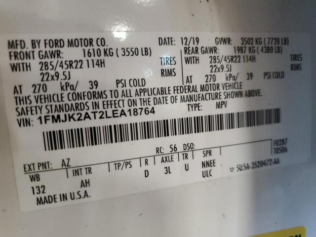 2020 FORD EXPEDITION #3286666360