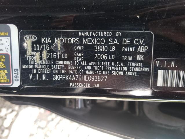 2017 KIA FORTE LX 3KPFK4A79HE093627