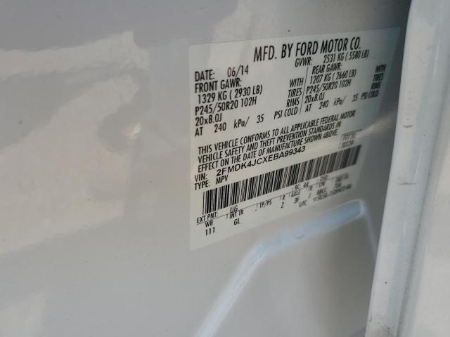 2014 FORD EDGE SEL - 2FMDK4JCXEBA99343