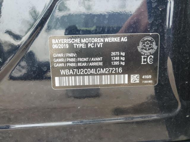 2020 BMW 750 XI WBA7U2C04LGM27216