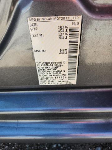 2019 NISSAN ALTIMA SL 1N4BL4EV9KC174734