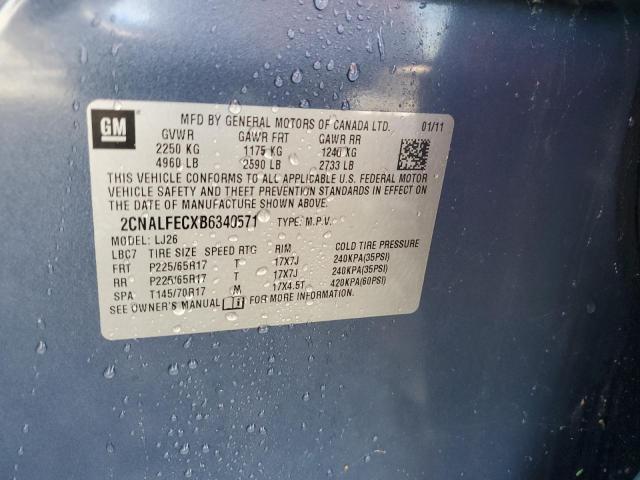 2011 CHEVROLET EQUINOX LT - 2CNALFECXB6340571