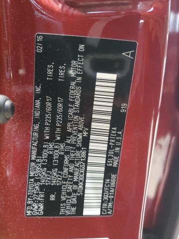 2016 TOYOTA SIENNA LE 5TDKK3DCXGS713861